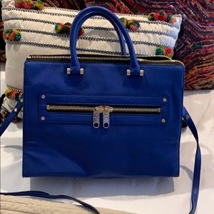 MILLY blue leather bag